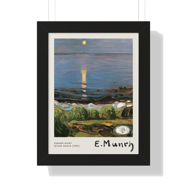 Edvard Munch - Summer Night - Framed Print