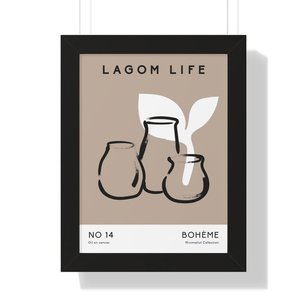 Lagom Life No 14 - Framed Print