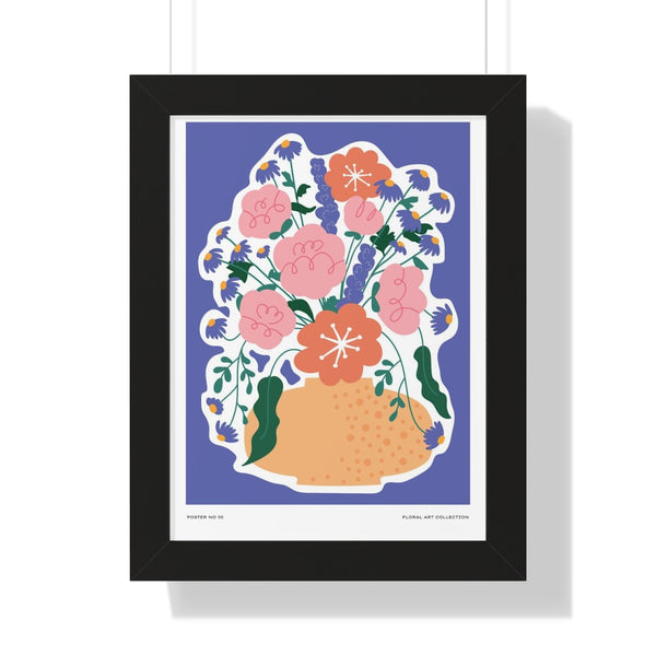 Fleurs en pot - Framed Print