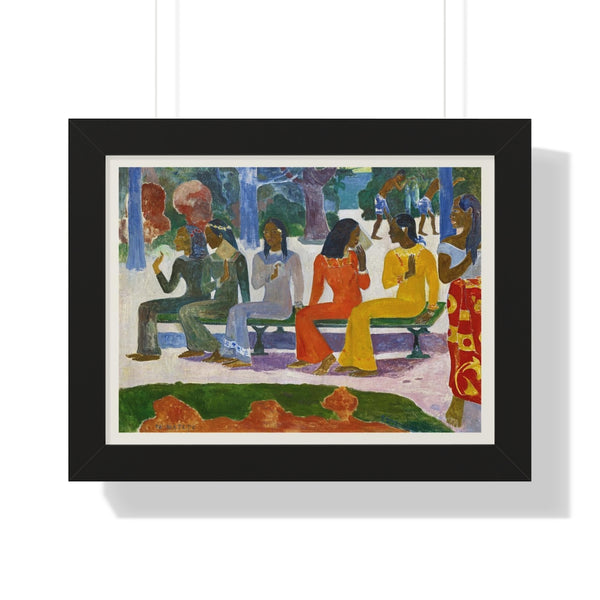 Paul Gauguin - We Shall Not Go to Market Today - Framed Print