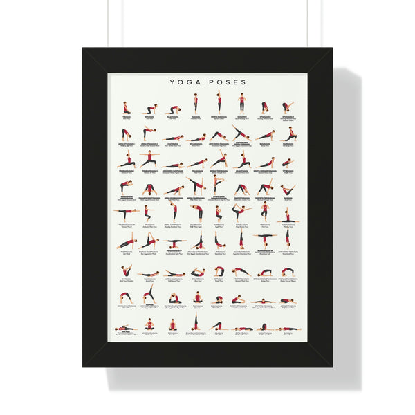Yoga Poses - Framed Print