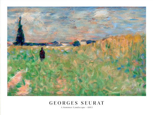 Georges Seurat - A Summer Landscape - Poster