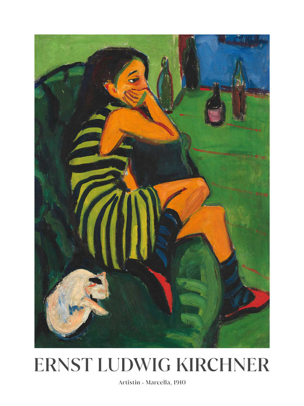 Ernst Ludwig Kirchner - Artistin - Marcella - Poster
