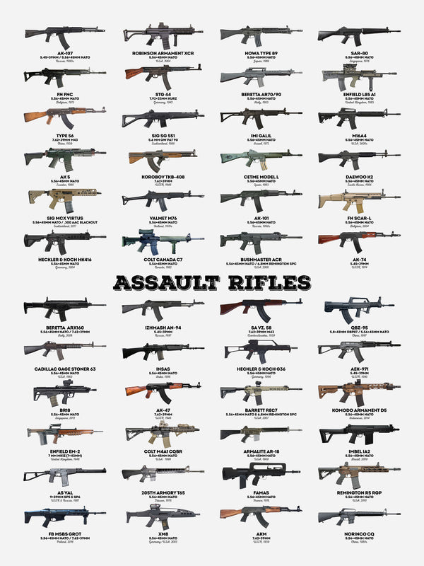 Assault Rifles - Poster