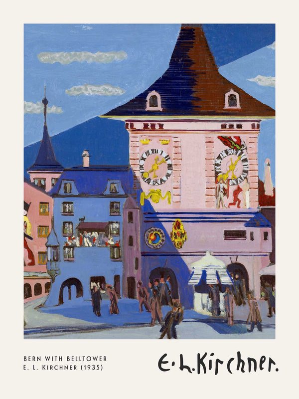 Ernst Ludwig Kirchner - Bern with Belltower - Poster