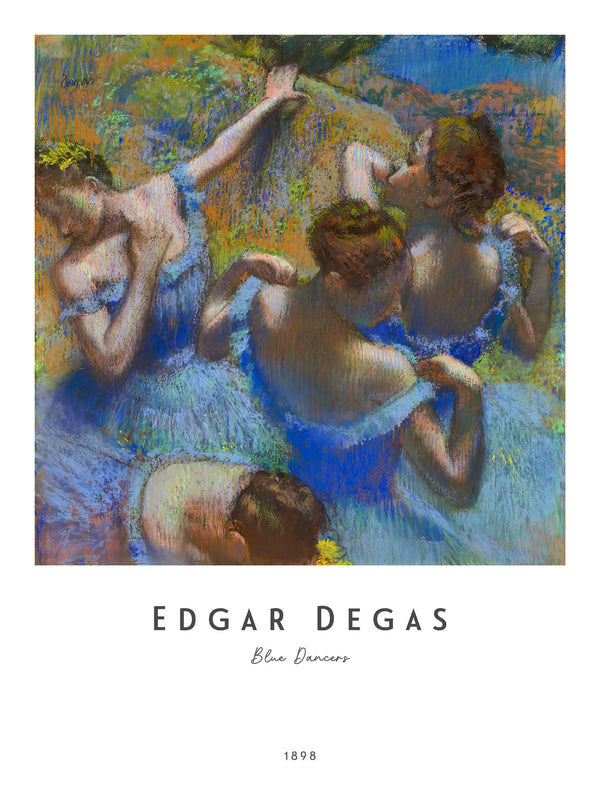 Edgar Degas - Blue Dancers - Poster