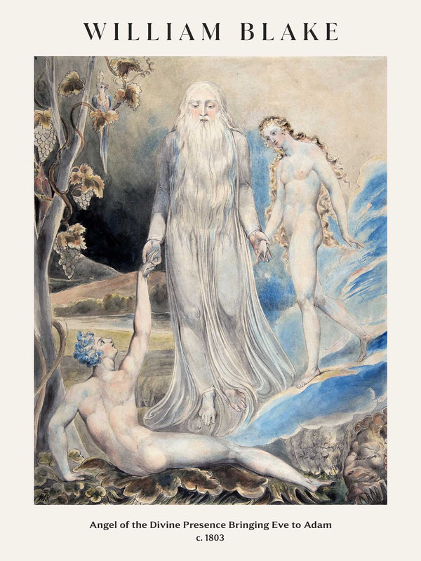 William Blake - Angel of the Divine Presence Bringing Eve to Adam - Poster