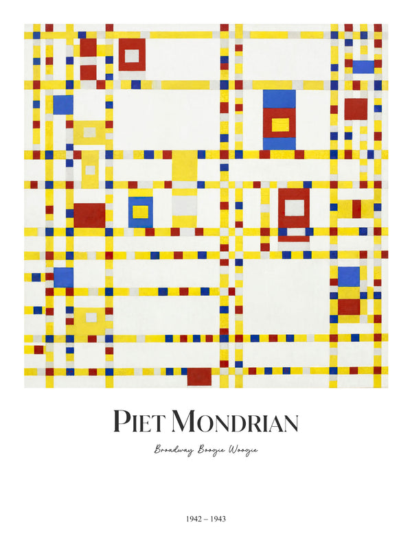 Piet Mondrian - Broadway Boogie Woogie - Poster