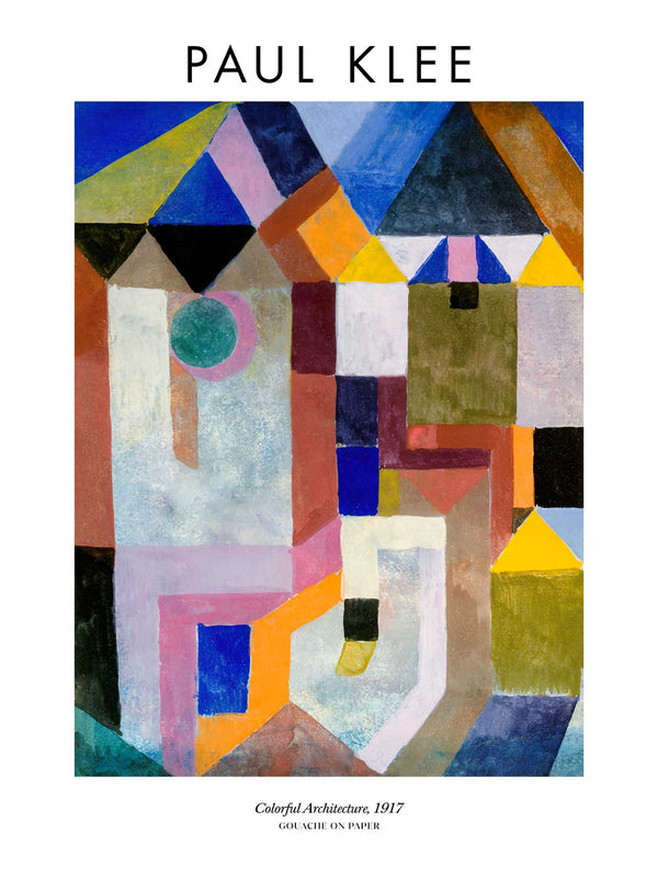 Paul Klee - Colorful Architecture - Poster