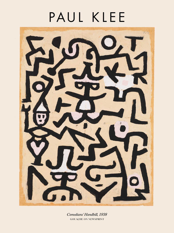 Paul Klee - Comedians' Handbill - Poster