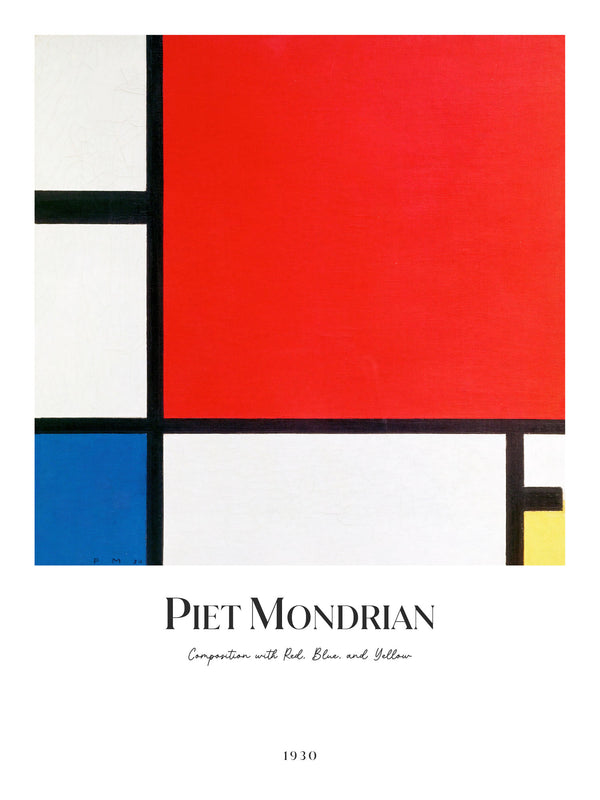 Piet Mondrian - Composition with Red, Blue, and Yellow - Poster