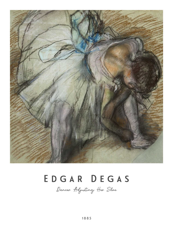 Edgar Degas - Dancer Adjusting Her Shoe - Poster