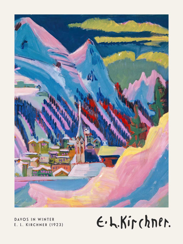 Ernst Ludwig Kirchner - Davos in Winter - Poster