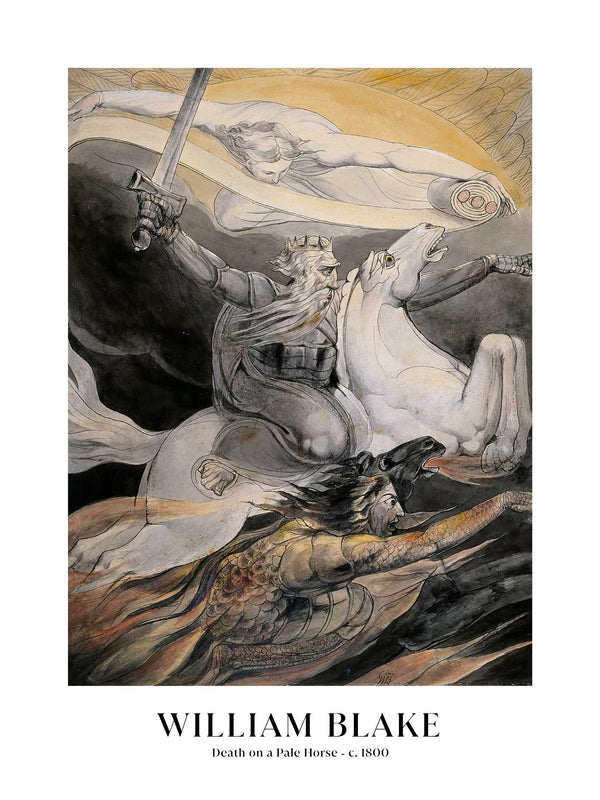 William Blake - Death on a Pale Horse - Poster