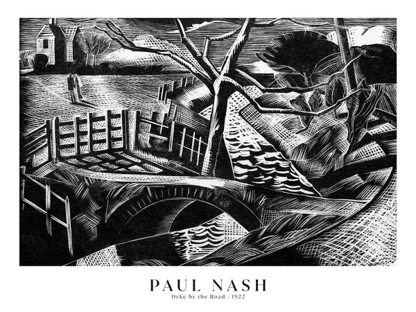 Paul Nash - Dyke by the Road - Poster