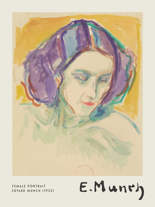 Edvard Munch - Female Portrait - Poster