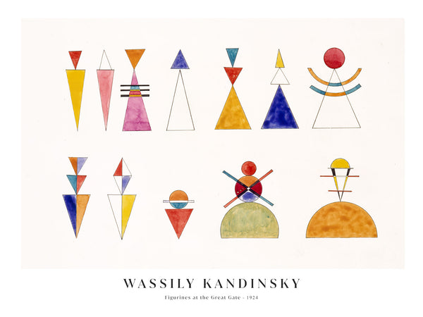 Wassily Kandinsky - Figurines at the Great Gate - Poster