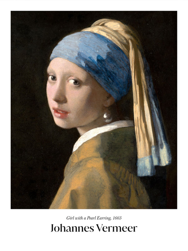 Johannes Vermeer - Girl with a Pearl Earring - Poster - Murellos