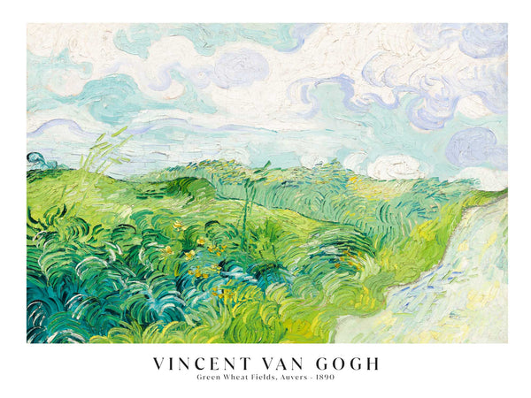 Vincent Van Gogh - Green Wheat Fields, Auvers - Poster