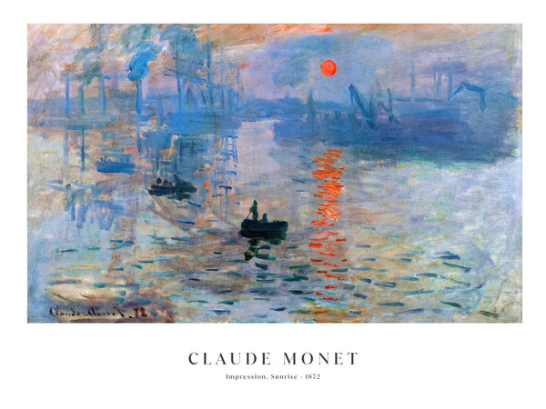 Monet - Impression, Sunrise - Poster