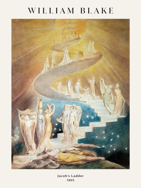 William Blake - Jacob's Ladder - Poster