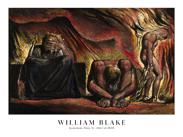 William Blake - Jerusalem, Plate 51 - Poster