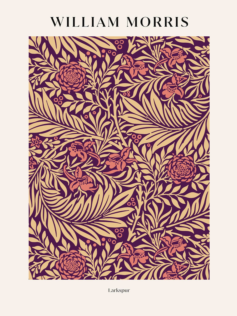 William Morris - Larkspur No2 - Poster