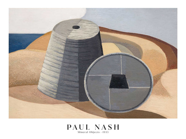 Paul Nash - Mineral Objects - Poster