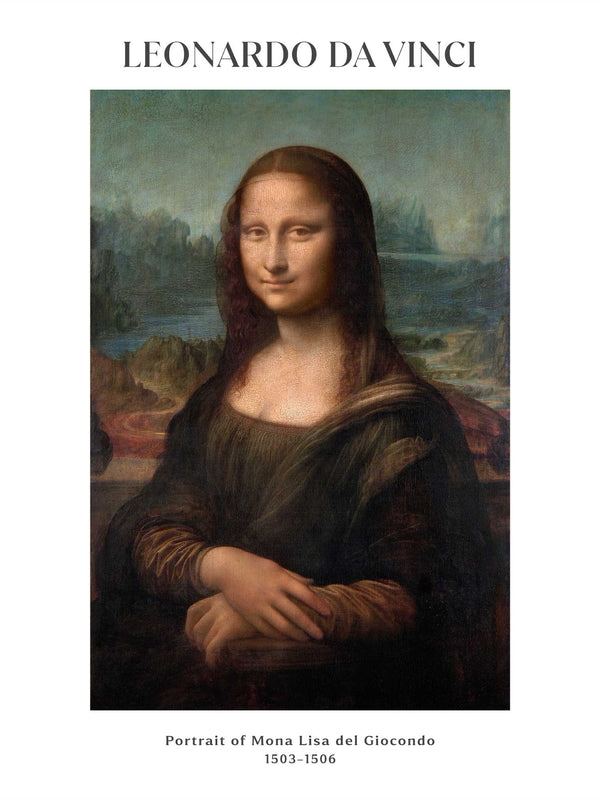 Leonardo da Vinci - Portrait of Mona Lisa del Giocondo - Poster