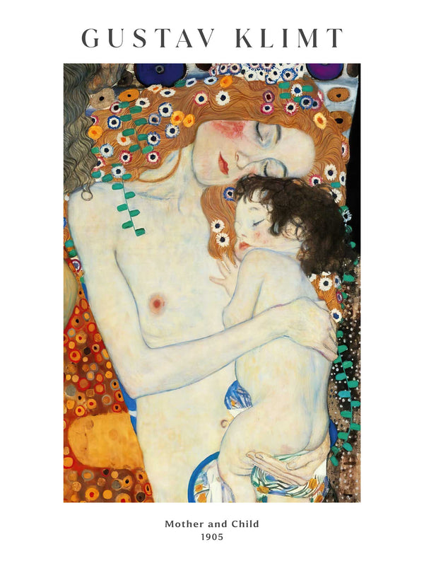 Gustav Klimt - Mother and Child - Poster