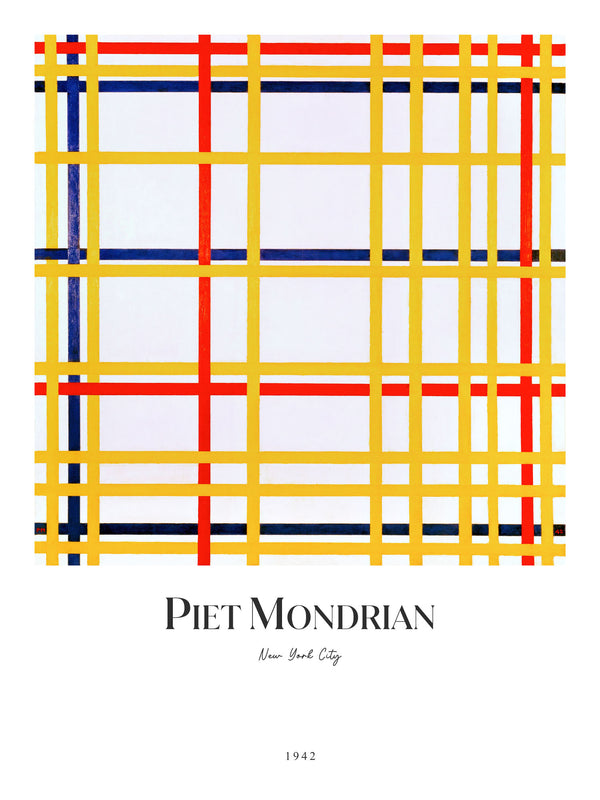 Piet Mondrian - New York City - Poster