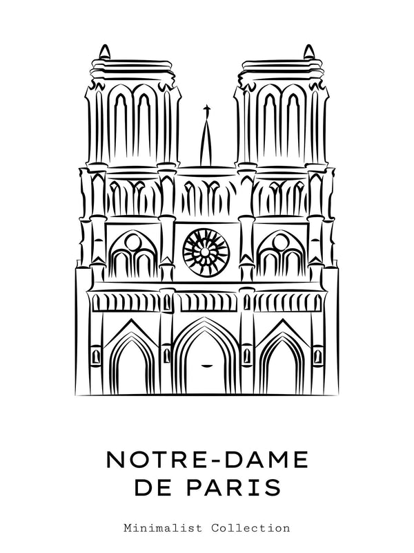 Notre Dame De Paris Illustration - Poster