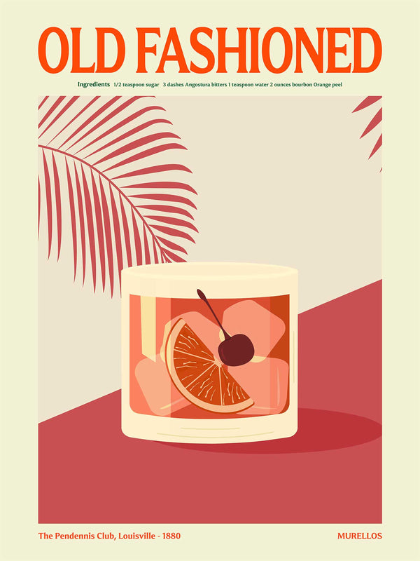 Old Fashioned Cocktail - Poster