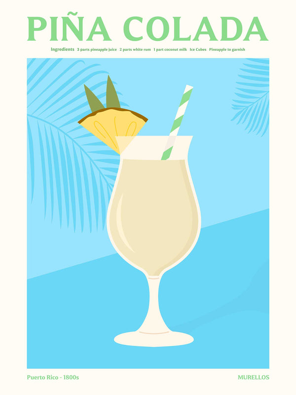 Pina Colada Cocktail - Poster
