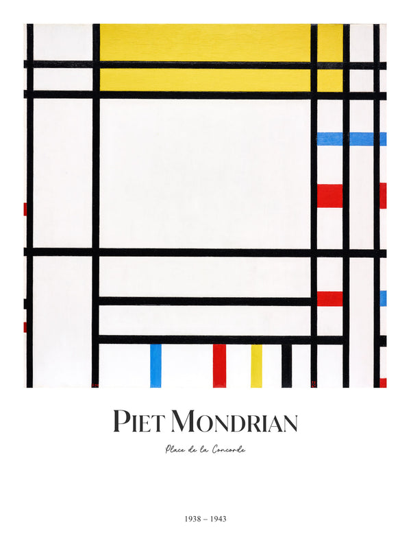 Piet Mondrian - Place de la Concorde - Poster