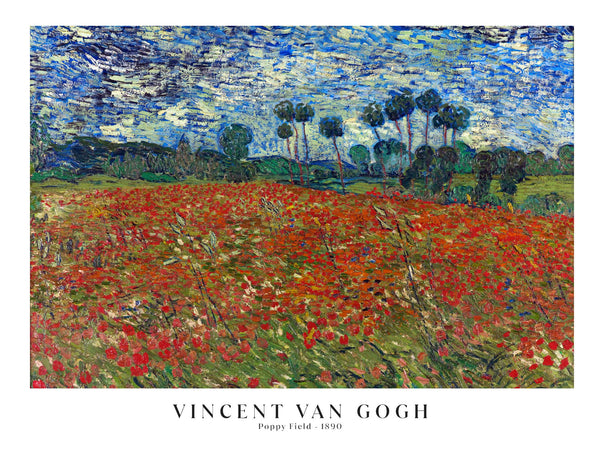 Vincent Van Gogh - Poppy Field - Poster