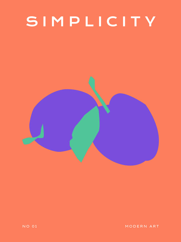 Purple Cherries - Poster