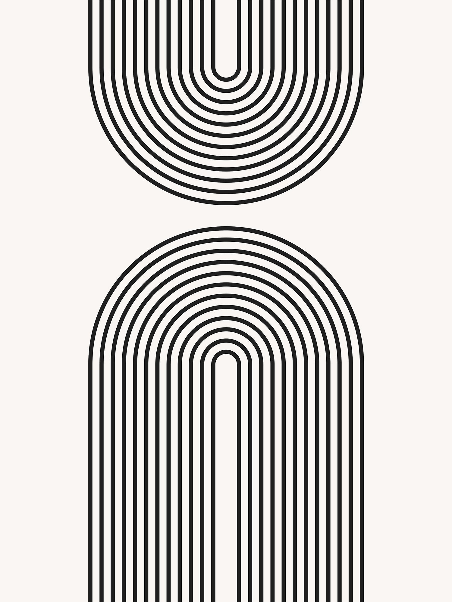 Retro Shaps Retro Shapes No10 - Poster – Murellos