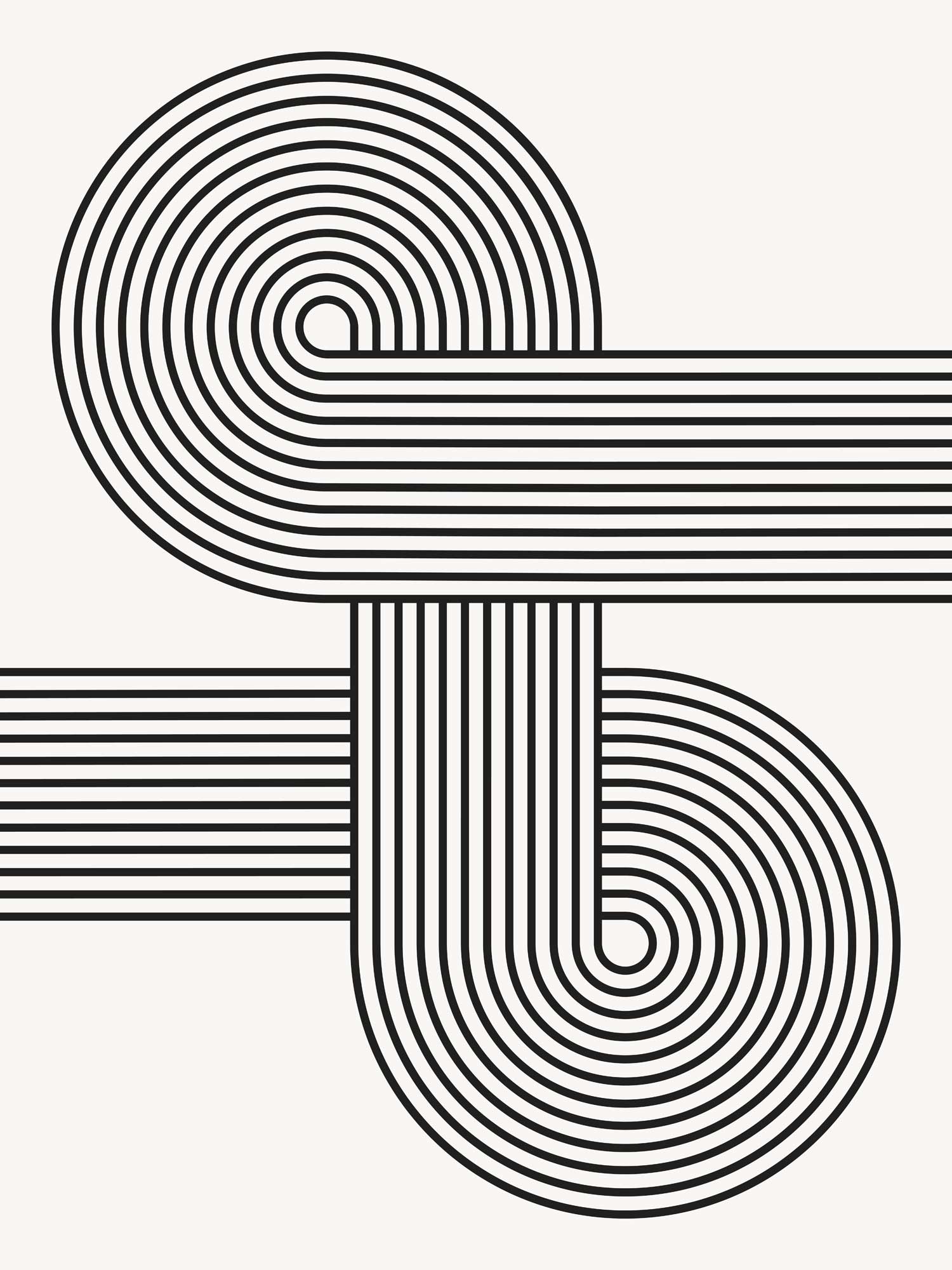 Retro Shaps Retro Shapes No2 - Poster – Murellos