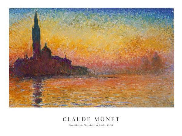Monet - San Giorgio Maggiore at Dusk - Poster