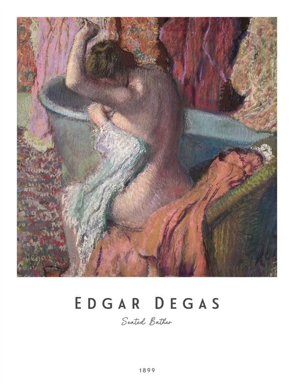 Edgar Degas - Seated Bather - Poster