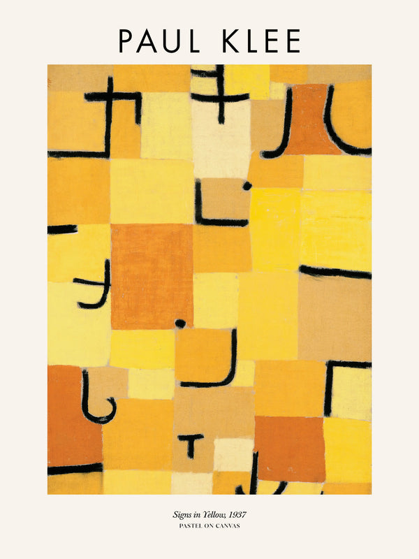 Paul Klee - Signs In Yellow - Poster