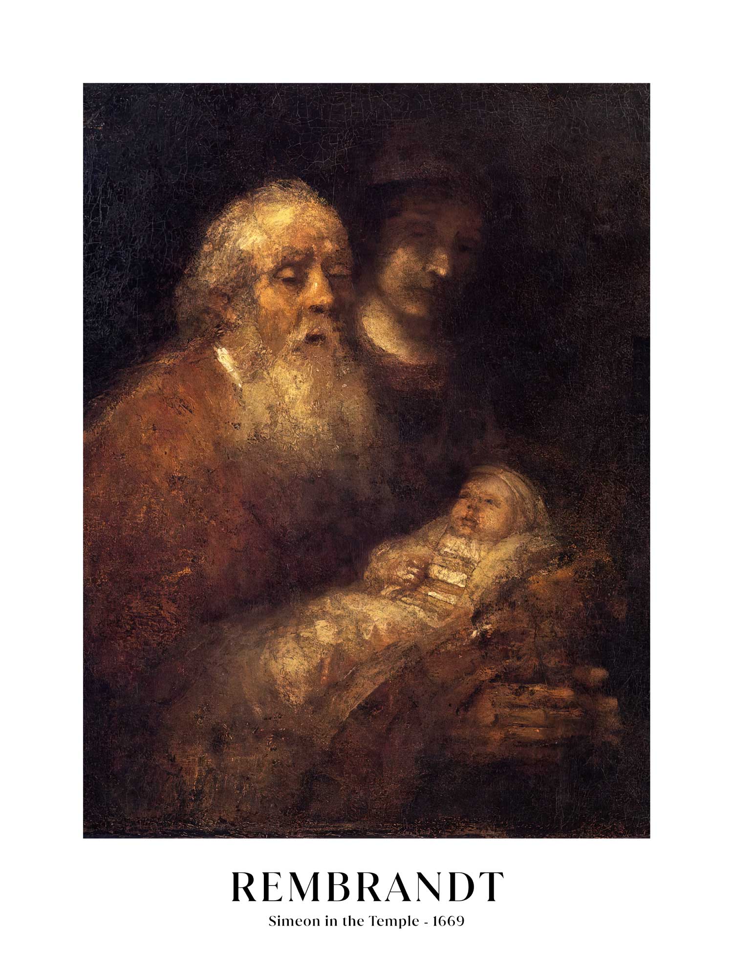 Rembrandt - Simeon in the Temple - Poster – Murellos