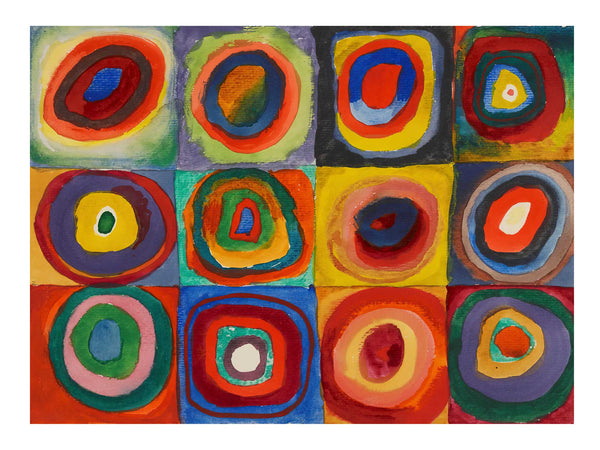 Wassily Kandinsky - Color Study. Squares with Concentric Circles - Poster
