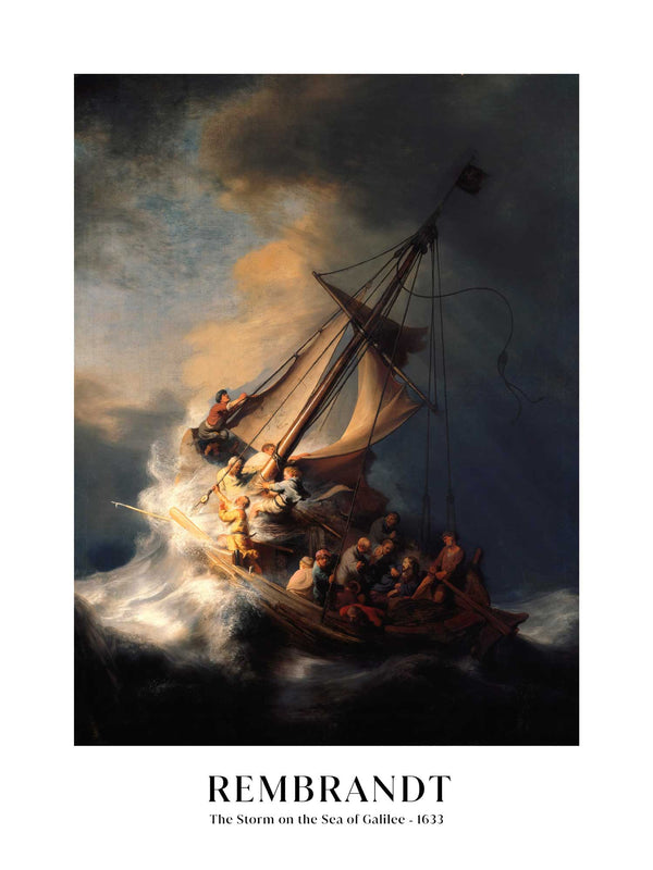 Rembrandt - The Storm on the Sea of Galilee - Poster