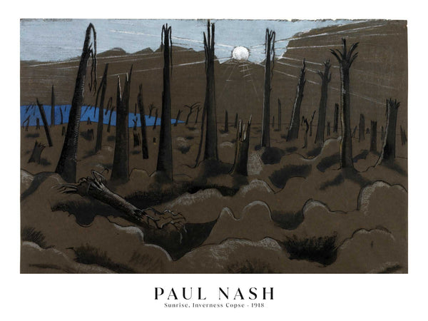 Paul Nash - Sunrise, Inverness Copse - Poster