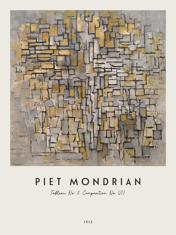 Piet Mondrian - Tableau No. 2, Composition No. VII - Poster