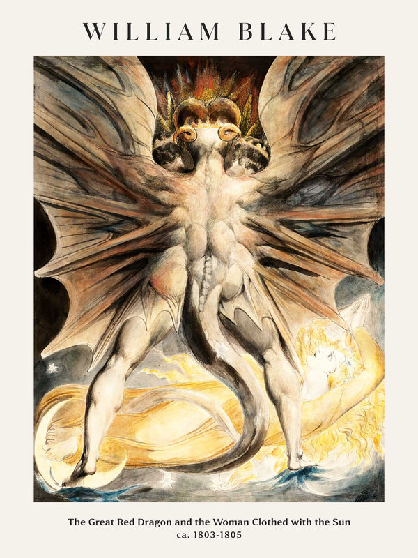 William Blake - The Great Red Dragon and the Woman with the Sun - Poster