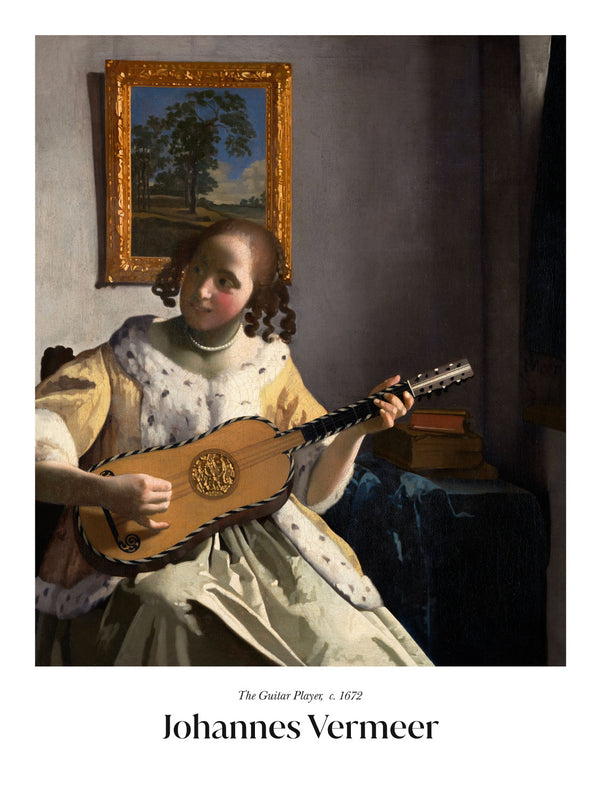 Johannes Vermeer - The Guitar Player - Poster - Murellos