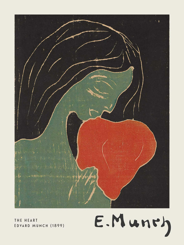 Edvard Munch - The Heart - Poster